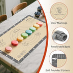 Extra Thick Silicone Mat for Baking Macaron, Bread, Pizza, Silicone Baking Mat with Measurement, Non Stick Pastry Mat for Dough Rolling Out, Heat Resistant to 480°F for Baker