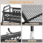 Vintage 3 Tier Spice Rack Organizer for Kitchen Counter, Bathroom Counter Organizer, 3 Tier Bathroom Counter Organizer for Spices Makeup Perfumes, Retro Countertop Organizer