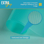 Refrigerator Liners for Shelves (12 Pack) by Linda’s Essentials - Non-Adhesive Shelf or Drawer Liner, BPA-Free Fridge Mats for Kitchen & Cabinets, Easy to Clean, Ideal Household Essentials(MultiColor)