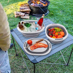 Collapsible Wash Basin, 7.5L Dish Tub Sink Basin Folding Dish Pans for Kitchen Sink, 2-in-1 Dishpan + Cutting Board, Portable Sink Dish Basin for Camping BBQ Prep Tub Washing Bin with Drain Plug + Lid