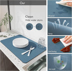 Drying Mat for Kitchen Countertops, Coffee Mat Hide Stain Rubber Backed Absorbent Dish Drying Mat