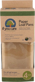 IF YOU CARE FSC Certified Paper Loaf Baking Pans, 4-count