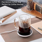 Glass Coffee Mugs, 20 oz Ice Coffee Cups Set of 4, Large Clear Tea Cups, Glass Mugs with Handles for Hot Beverages, Glass Cups for Latte, Cappuccino, and Tea