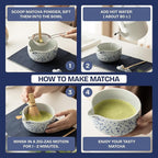 Ceremonial Matcha Kit – Japanese Matcha Whisk Set with Bowl, Bamboo Chasen, Scoop & Sifter – Traditional Matcha Making Set for Beginners