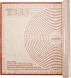 Silicone Pastry Mat 34x26 Inch Nonstick Baking Mat -Perfect for Dough, Pastry, Bread, Dough Rolling, Kneading Board, Pie Crust, Fondant, Pasta/Pizza, Kitchen Counter Mat
