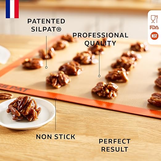 Silpat The Original Premium Non-Stick Silicone Baking Mat, Full Size, 16-1/2" x 24-1/2"