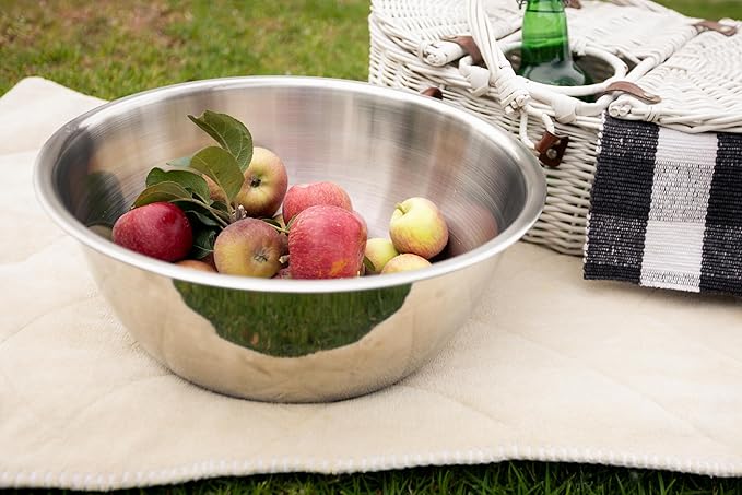 Fox Run Stainless Steel Mixing Bowl, 10.75 Quart Capacity