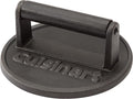 Cuisinart 6.5" Cast Iron Smashed Burger Press,Round Flat Edge Grill Press for Crispy Smash Burgers,Burger Tool for Grill and Griddle Accessories, BBQs and Tailgates,(Pack of 8)