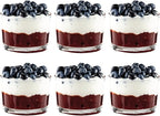 Vikko Stackable Bodega Glasses, 7 Oz Tasting Glasses, Small Glass Bowls, Glass Dessert Cups, Custard Cups, Glass Prep Bowls, Parfait Glasses, Set of 6 Short Glasses - 3.2" x 2.2”