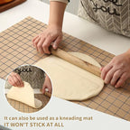 Silicone Baking Mat Roll 12IN*8FT Free Cutting, Non-Slip Pastry Mat, Non-Stick Reusable Air Fryer Liner, Oven Liners, Counter Mat, Freeze Dryer Mat, Easily Cut to Size Fit All Ovens Pans Tins Dishes