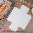 Webake Unbleached Parchment Paper Loaf Pan Liners for Baking Bread 9x5, 1lb 1.5lb 2lb, Original Precut, Non Toxic Baking Paper 100Pcs