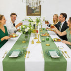 DaYammi 350 Pcs Clear Green Gold Plastic Plates, Hammered Disposable Dinnerware, Clear Green Plates Set Include 100 Plastic Platos, 150 Gold Disposable Silverware, 50 Cups and 50 Napkins for Party