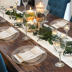 Goodluck 175 Pieces Dinnerware Set for 25 Guests, Plastic Plates Disposable for Party, Include: 50 Gold Glitter Plastic Plates, 25 Paper Napkins, 25 Cups, 25 Gold Glitter Silverware Set