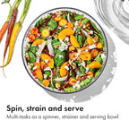 OXO Good Grips Salad Spinner - Large, Green Lettuce & Fruit Washer, BPA-Free, Easy One-Hand Pump