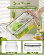 56 Piece Food Storage Containers with Lids(28 Containers & 28 Lids), BPA-Free Plastic Food Containers for Kitchen Storage and Organization, Leak Proof Meal Prep Container, Includes Labels & Pen