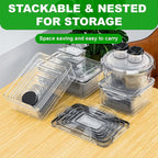 54 Pcs Food Storage Containers with Lids Airtight, (27 Containers &27 Lids) Reusable BPA-Free Plastic Food Containers for Kitchen Organization, Leak Proof Freezer/Microwave Safe Meal Prep Lunch Boxes