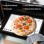 Silicone Baking Pastry Mat,36" x 24" Large Non Stick Sheet Mat with Measurement, Non-slip Food Grade Dough Rolling Mat for Making Cookies,Macarons,Bread