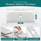 eormoe Faucet Mat for Kitchen Sink - Wider Diatomite Fast Drying Stone Sink Tray, Super Absorbent, Prevents Moisture Buildup - Faucet Splash Guard for Bathroom Counter (Light Grey, 15x5.3inch)
