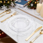 COLOSUS 60 Clear Plastic Bowls, 12 oz Disposable Soup Bowls, Premium Plastic Dessert Bowl,Heavy-duty Salad Bowl for Party,Wedding,Dinner,and Catering