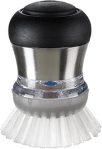 OXO Kitchen Soap Dispensing Brush Refills, Nylon Bristles, White, 3x3x1.5 Inches 2 Count (Pack of 2)