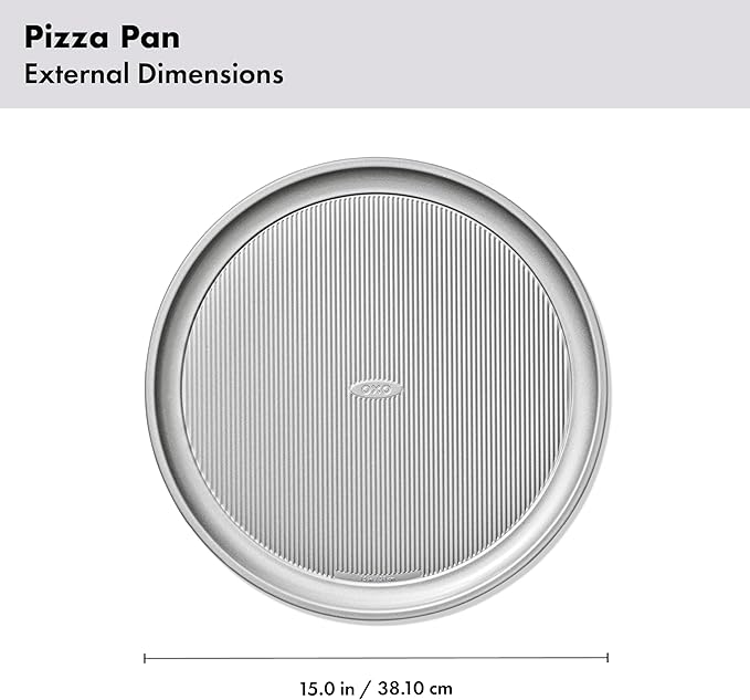 OXO Good Grips Non-Stick Pro Clear Coated Metal Bakeware Pizza Pan, Baking Sheet