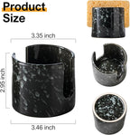 Zoeeker Sponge Holder for Kitchen, Ceramic Sink Caddy Scrub Sponge Rack Dish Rack Scrubbers Holder for Kitchen Sink, Bathroom, Black