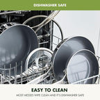 GreenPan Valencia Pro Tri-Ply Stainless Steel 8” & 10” Frying Pan Skillet Set, PFAS-Free Ceramic Nonstick Coating, Induction Ready Cookware, All Cooktops, Eggs & Omelets, Dishwasher & Oven Safe 600F