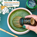 Traditional Purple Matcha Whisk - 100 Prong Bamboo Whisk For Ceremonial Tea Preparation - Authentic Japanese Purple Bamboo Whisker For Matcha Tea by Aprika Life