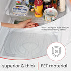 Lazy Susan for Refrigerator - 360° Turntable Refrigerator Organizer and Storage Tray for Fridge, Cabinet & Pantry - Rectangle Lazy Susan (16.5"x11.5"x1.5")