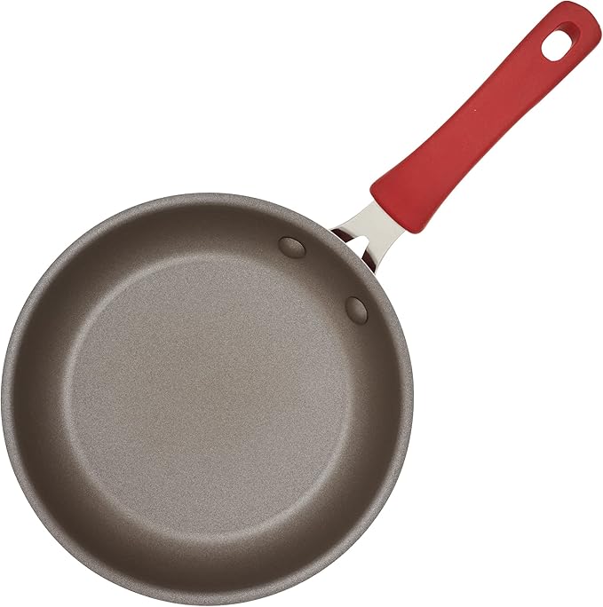 Rachael Ray Cook + Create Nonstick Frying Pan/Skillet, 8.5 Inch, Red