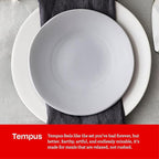 Eater x Zwiesel Fortessa Tempus Stoneware, 16 Piece Dinnerware Set (Service for 4), Linen
