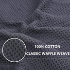 Homaxy 100% Cotton Waffle Weave Kitchen Dish Cloths, Ultra Soft Absorbent Quick Drying Dish Towels, 12 x 12 Inches, 8-Pack, Multicolor