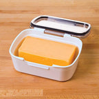 ProKeeper Progressive International Prepworks Mini Deli Air Tight Silicone Sealed Food Storage Container with Clear Dry Erase Compatible Lid, 5.75 Inches Long