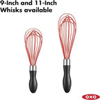 OXO Good Grips 11-Inch Silicone Balloon Whisk - Red