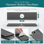 Eormoe Kitchen Sink Faucet Mat - 15.7in Diatomite Sink Protectors for Kitchen Sink, Stone Sink Splash Guard for Kitchen Counter Sink Accessories (Dark Grey, 15.7'' x 3.9'')