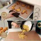 Silicone Baking Mat Roll 12IN*5FT Free Cutting, Non-Slip Pastry Mat, Non-Stick Reusable Air Fryer Liner, Oven Liners, Counter Mat, Freeze Dryer Mat, Easily Cut to Size Fit All Ovens Pans Tins Dishes
