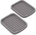 ZAPPOWARE Silicone Sponge Holder -soap Tray - 5.9" X 4.33" Set -2pcs (Gray)
