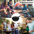 OMISTAR 20 Pack 4 inch Cast Iron Skillet, Mini Nonstick Frying Pan with Oil Brush and Sponge, Single Serve Egg Pan Long Handle Omelet Pan, Grill Safe