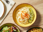 ONEMORE Porcelain Pasta Bowl 30 Oz, Large Ceramic Salad Serving Bowl/Oven, Set of 6 Kitchen Dinnerware, Microwave and Dishwasher Safe, Easy to Clean, Yellow