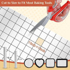 Silicone Baking Mat, 12 IN x 10 FT Free Cutting Baking Sheet,Non-Stick Reusable Dough & Pastry Mat,Non-Slip Silicone Mat Roll for Air Fryer Liner,Freeze Dryer,Oven Baking Pan,Kitchen Counter