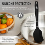Kaluns Silicone Kitchen Utensils Set 24 Pcs Silicone Cooking Utensils Set - Can Opener, Masher, Turner, Spatula 446°F Heat Resistant Non-Stick - Premium Utensil Set