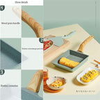 Japanese Omelette Pan Nonstick Tamagoyaki Egg Pan,Retangle Small Frying Pan,with Silicone Spatula & Brush,Non-Stick Coating (PFOA Free) - 20 x 15cm