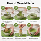 Matcha Whisk Set 9 Pcs | 19oz Ceramic Matcha Bowl with Bamboo Whisk & Holder, Sifter, Chashaku Scoop, Wooden Spoon, Scoop Rest, Tea Towel & Gift Box | Complete Matcha Set Kit for Matcha Lovers
