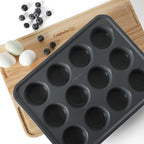 Calphalon Legacy 12 Cup PFA Free Nonstick Cupcake Muffin Pan - Blue