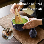 Matcha Whisk Set,7 PCS Ceramic Matcha Kit Includes Matcha Bowl with Spout, Matcha Whisk and Holder, Bamboo Scoop, Stainless Sifter, Tea Towel, Unique Gift for Matcha Lovers (Charcoal gray)