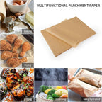 Comfylife 120 x Parchment Paper Sheets - No Curl, No Tear, No Burn Baking Paper (16 x 12 inch) – No Chemical Unbleached – Cookie Paper Precut Baking Sheets For Baking