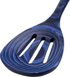 Totally Bamboo Baltique Malta Collection 12-1/2" Wooden Cooking Spoon, Safe for Nonstick, Slotted Spoon