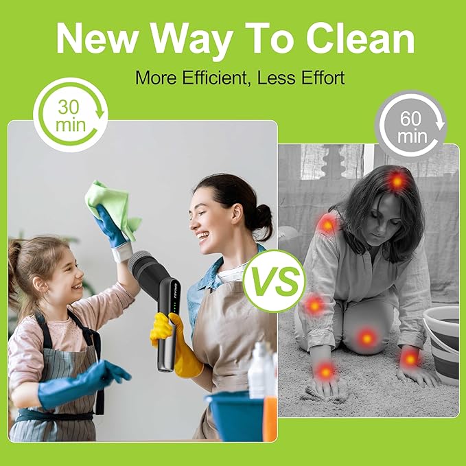 Dreazu G2-Pro Electric Spin Scrubber - Upgraded 10-in-1 Scrubber Brush Electric, Retractable Handle & 2-Speed for Bathroom, Bathtub, Kitchen, Tile Floors(Gray Brush Head