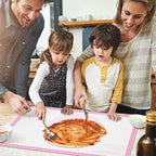 Non-stick Silicone Pastry Mat, Silicone Baking Mat with Measurements, Kitchen Counter Mat, Dough Rolling Mat, Oven Liner, Fondant Mat, Pie Crust Mat Silicone Bread Mat
