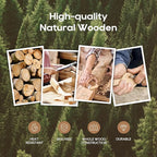 Teak Wooden Cooking Utensils Set, 10 Piece Premium Kitchen Cookware, Non-Scratch Wooden Spoons for Cooking, Perfect for Cooking and Serving
